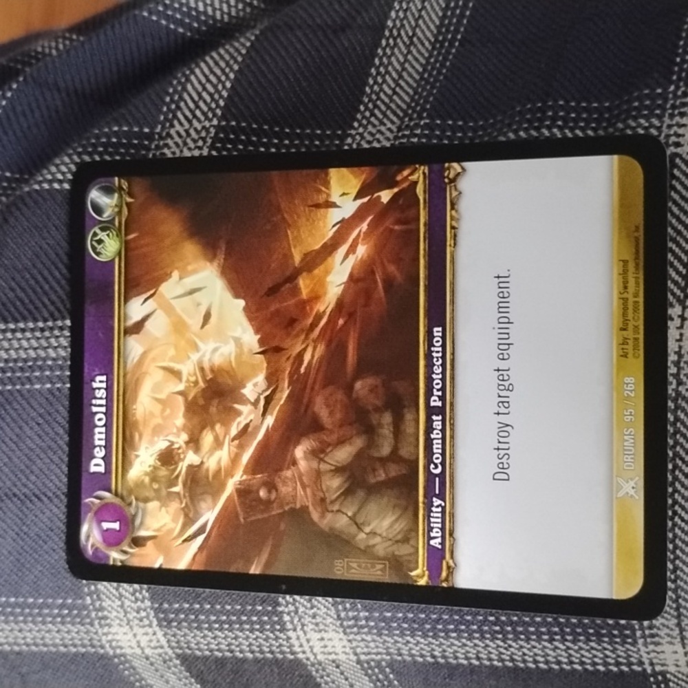 World of Warcraft: Drums "DEMOLISH" #95/268 Ability Trading Card